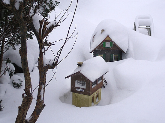 Tiefer Winter mit viel Schnee und K&auml;lte