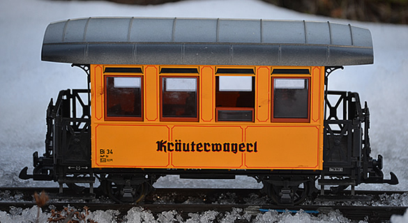 Das "Kr&auml;uterwagerl" der Stainzer Lokalbahn