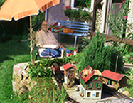 Bahn fahren im Sommer